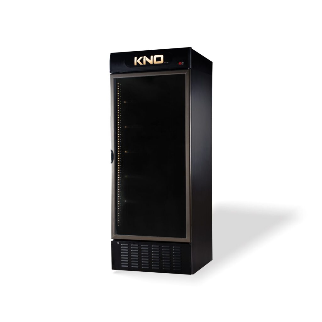 یخچال ویترینی کینو عرض 80 مشکی مدل KR800 BL
